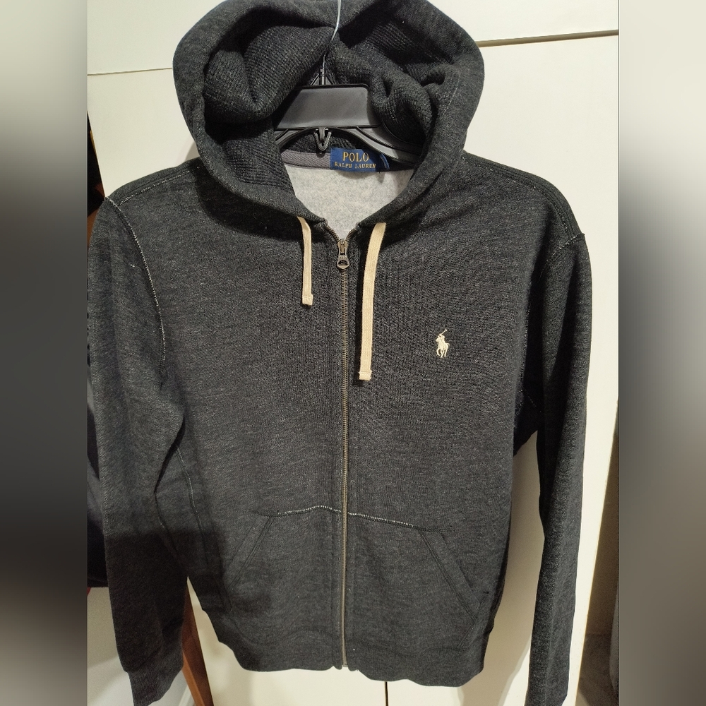 Polo by Ralph Lauren Men's Gray Hoodie Jacket